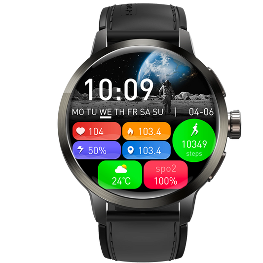 2025 Smart Watch 4G Android Sport Smartwatch 180° HD Rotating Camera 24H Heart Rate Track GPS Navigation IP67 Resistance DM82