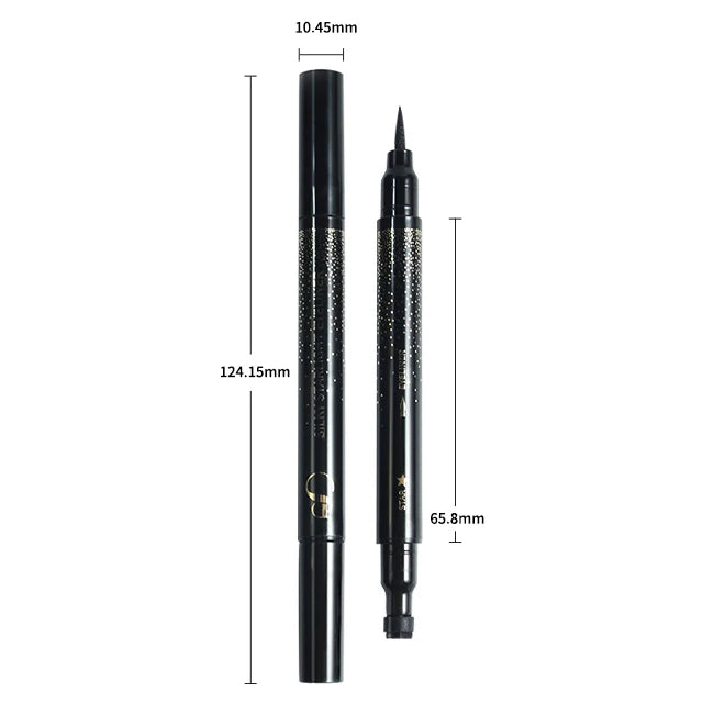 Multi-shape Tattoo Seal Eye Liner Pencil Eyes Makeup Set Sexy Black Eyelid Cosmetics Waterproof Liquid Winged Stamp Eyeliner