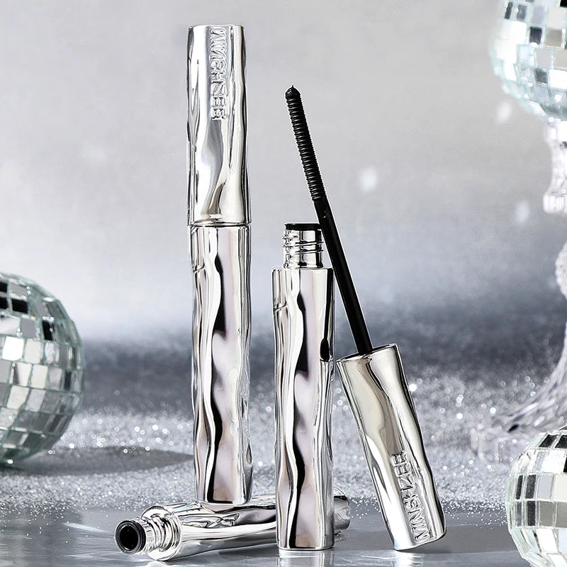 Custom logo MINSHZEE Cosmetics Fast Dry Waterproof, Long Curling, Non Smudging and Durable Lash 4d Silk Fiber Mascara Liquid