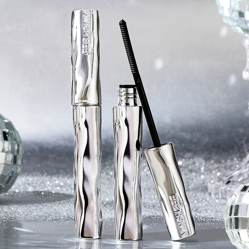 Custom logo MINSHZEE Cosmetics Fast Dry Waterproof, Long Curling, Non Smudging and Durable Lash 4d Silk Fiber Mascara Liquid