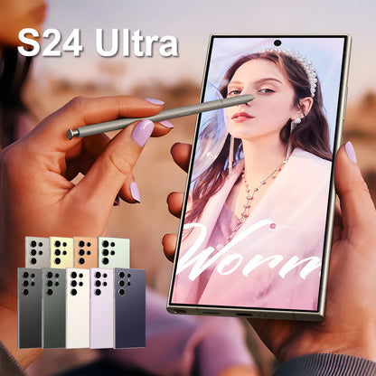 Smartphone Android S24 Ultra 6.8" – 8Go/256Go ou 12Go/512Go, écran OLED 120Hz