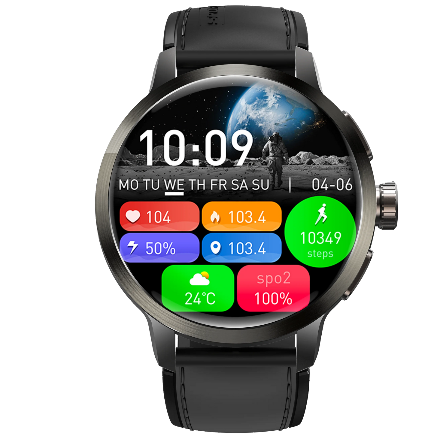 2025 Smart Watch 4G Android Sport Smartwatch 180° HD Rotating Camera 24H Heart Rate Track GPS Navigation IP67 Resistance DM82