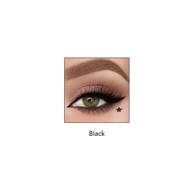 Multi-shape Tattoo Seal Eye Liner Pencil Eyes Makeup Set Sexy Black Eyelid Cosmetics Waterproof Liquid Winged Stamp Eyeliner