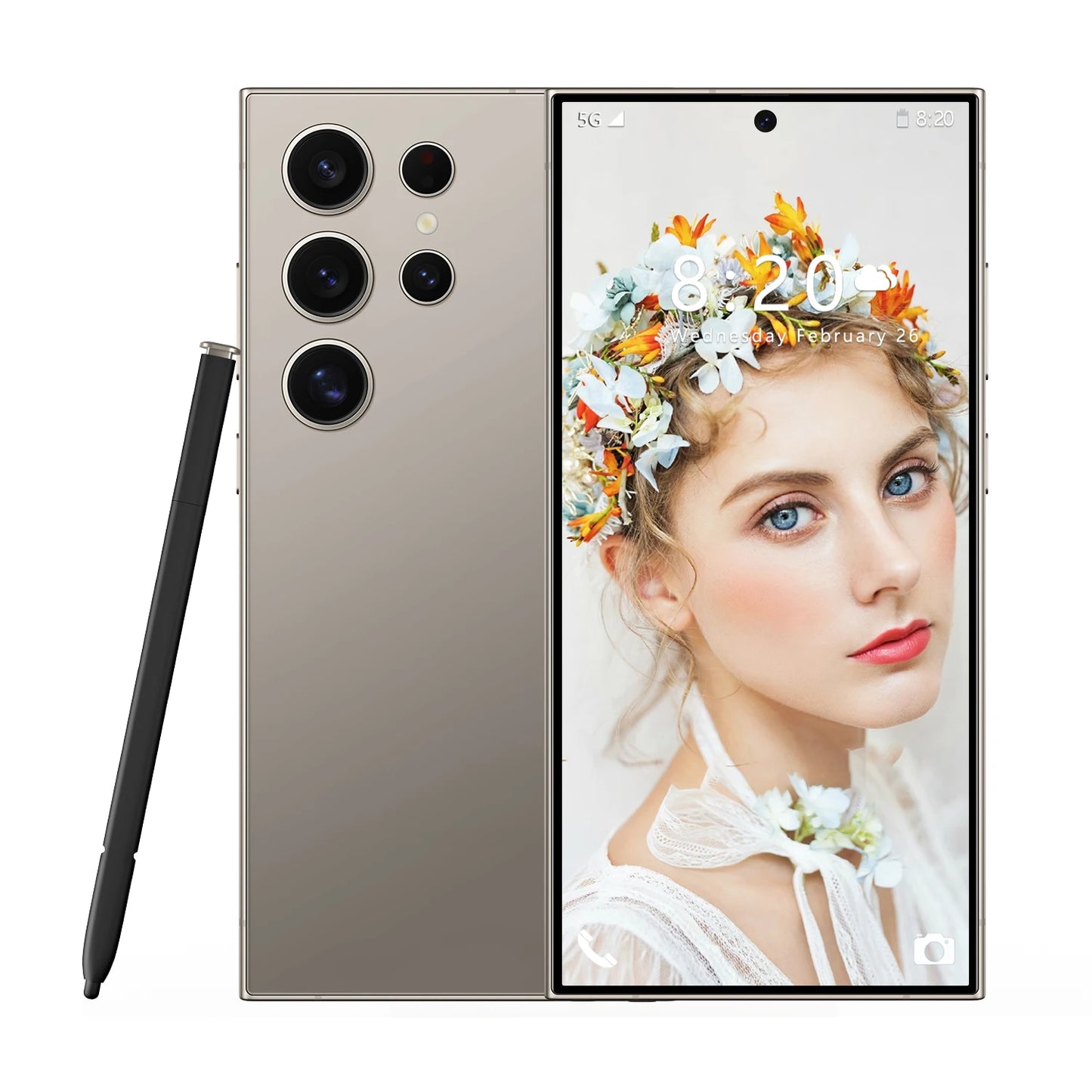 Smartphone Android S24 Ultra 6.8" – 8Go/256Go ou 12Go/512Go, écran OLED 120Hz