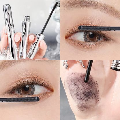 Custom logo MINSHZEE Cosmetics Fast Dry Waterproof, Long Curling, Non Smudging and Durable Lash 4d Silk Fiber Mascara Liquid
