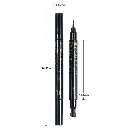 Multi-shape Tattoo Seal Eye Liner Pencil Eyes Makeup Set Sexy Black Eyelid Cosmetics Waterproof Liquid Winged Stamp Eyeliner