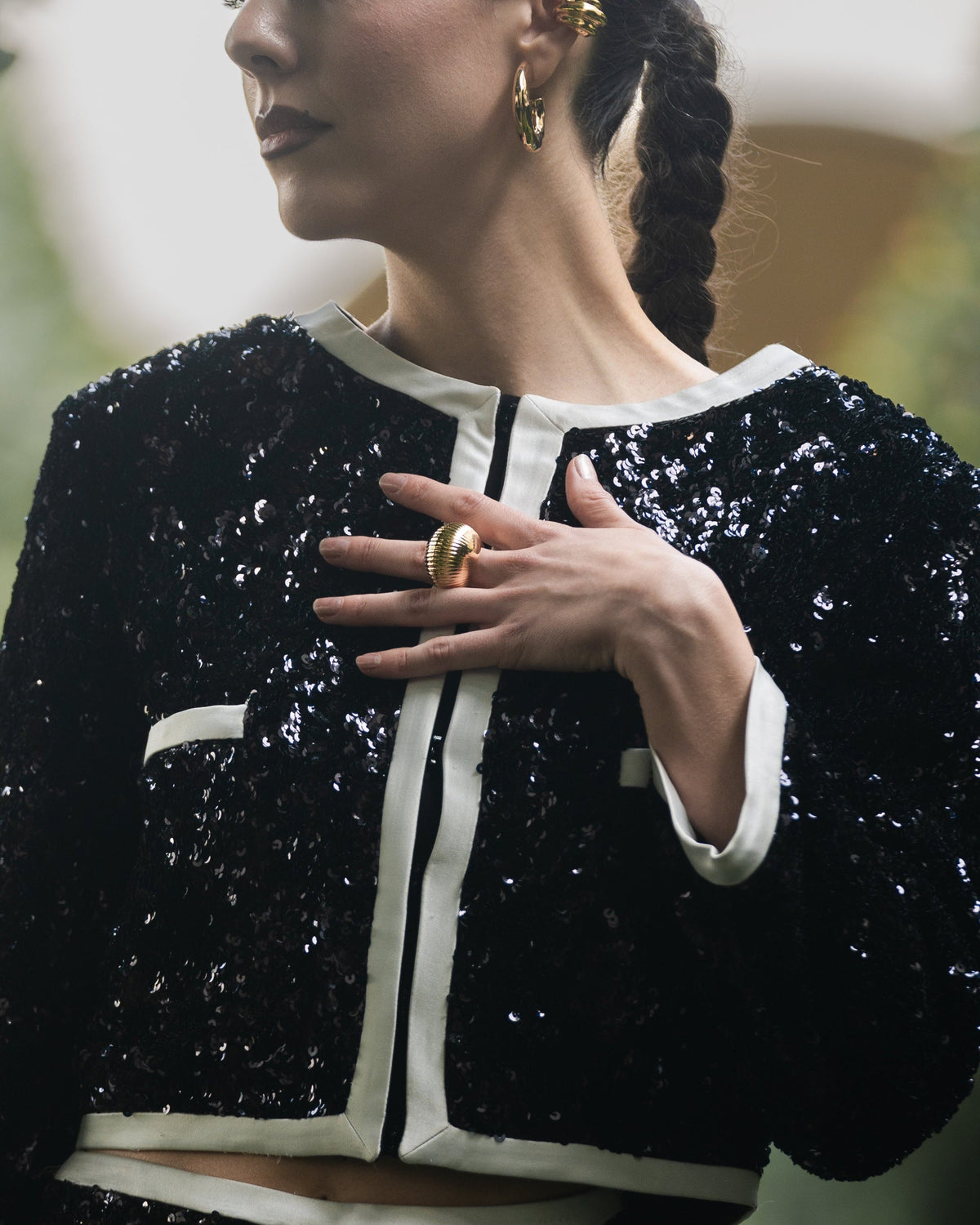 Georgia Textured Statement Ring
