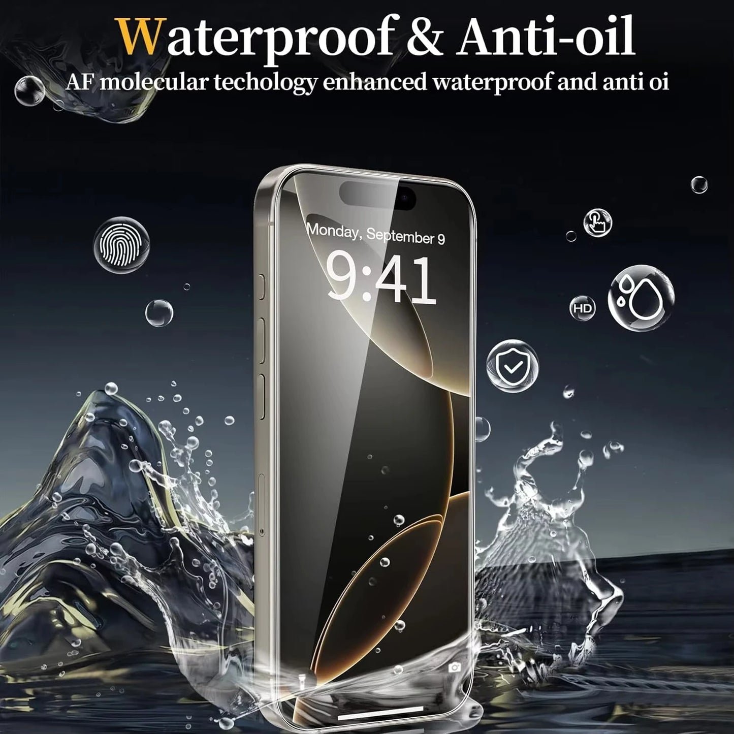 1-5PCS Screen Protector For iPhone 16 17 Pro Max Air 13 11 15 14 Plus 16E 12 Mini XR Xs X 7 8 17promax Protective Tempered Glass