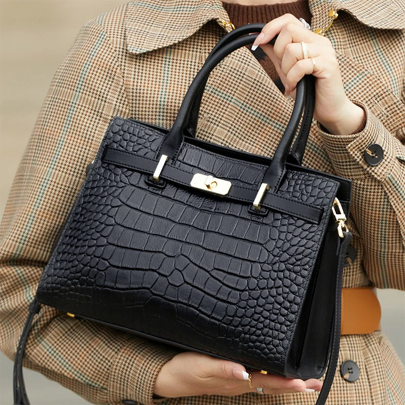 New Arrived ZOOLER Woman Genuine Leather Bag Real Skin Female Shoulder Bags for Business Ladies Top Handle Handbags Purse#wg383