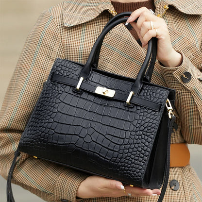New Arrived ZOOLER Woman Genuine Leather Bag Real Skin Female Shoulder Bags for Business Ladies Top Handle Handbags Purse#wg383