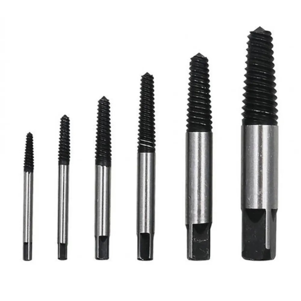 5/6Pcs Screw Extractor Center Drill Bits Guide Set Broken Damaged Bolt Remover Removal Speed Cord Breaker Puller Easy Set