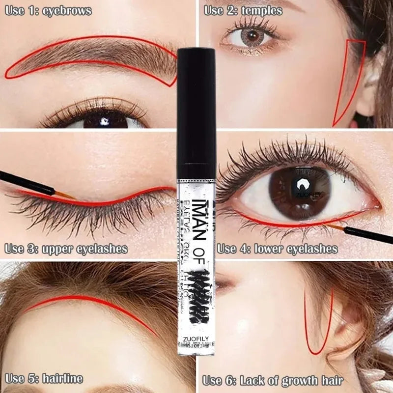 Eyelash Growth Gel Enhancer Natural Lashes Mascara Lengthening Transparent Fast Dry Thicker Eyebrow Eyelash Growth Fluid Makeup