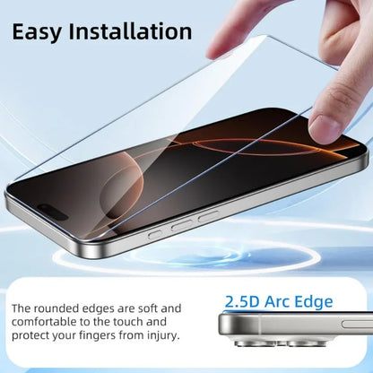 1/3/5PCS HD Tempered Glass For iPhone 17 16 Pro Max 16e 15 14 13 12 Screen Protector Film For iPhone 11 13 Mini Protective Glass