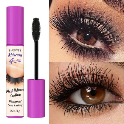 5D Waterproof Mascara Eyelashes Lengthening Long Lasting Silky Lash Black Eyelashes Extension Make Up Beauty Eye Korean Cosmetic