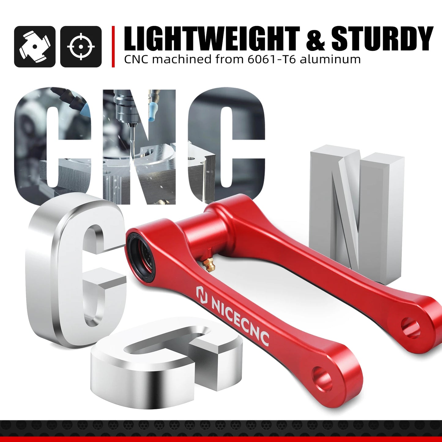 NICECNC For Beta 2015-2025 RR 300 Xtrainer 300 1.25IN 30MM Lowering Link Kit RR 125 RR 250 RR 350 RR 390 RR 430 RR 450 RR 498