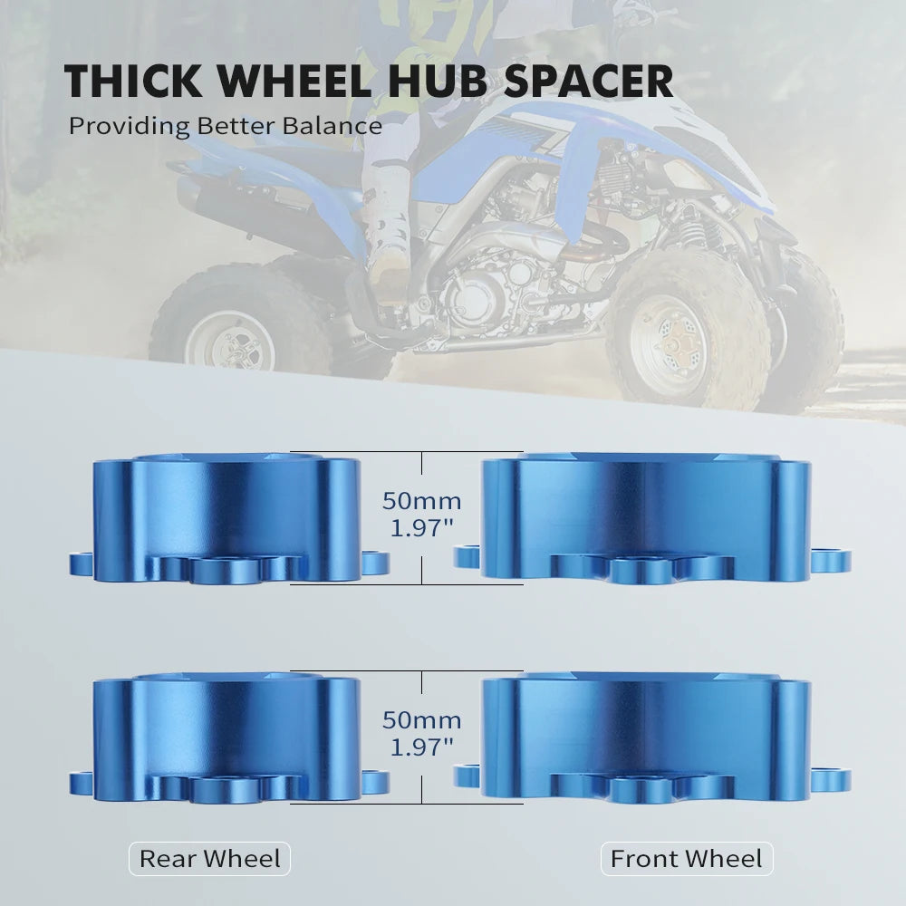 NICECNC For 700 Raptor Wheel Hub Spacers Aluminum For Yamaha Raptor 700 YFZ450 YFZ450R YFZ450X Raptor 125 Raptor 250 Raptor 660R