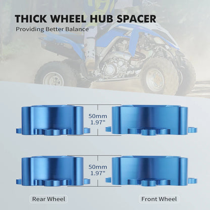 NICECNC For 700 Raptor Wheel Hub Spacers Aluminum For Yamaha Raptor 700 YFZ450 YFZ450R YFZ450X Raptor 125 Raptor 250 Raptor 660R