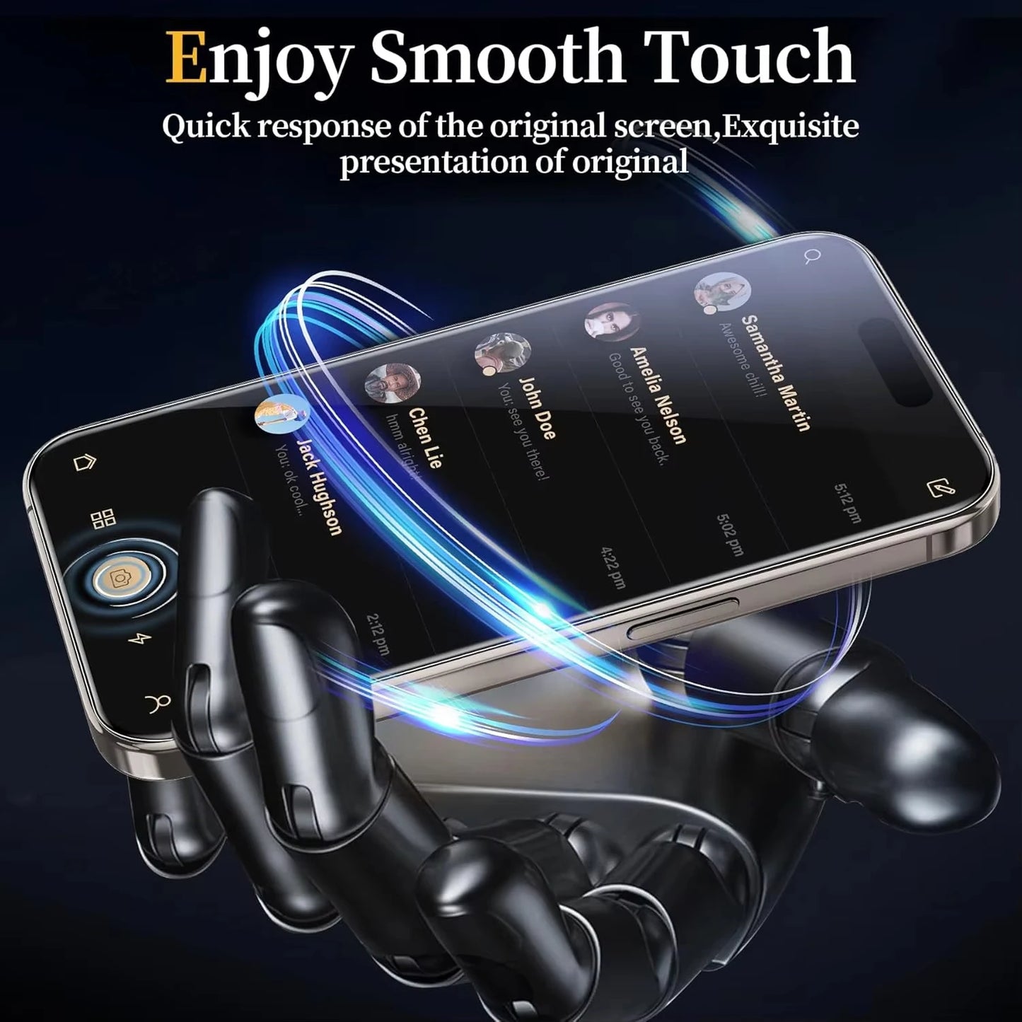1-5PCS Screen Protector For iPhone 16 17 Pro Max Air 13 11 15 14 Plus 16E 12 Mini XR Xs X 7 8 17promax Protective Tempered Glass