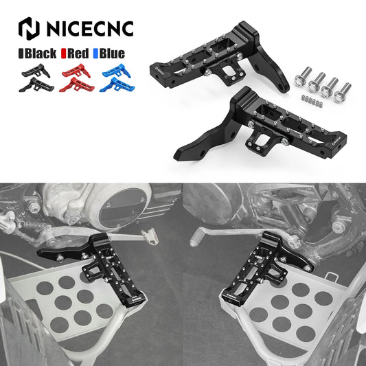 For Banshee 350 NICECNC Extended Wider Foot Pegs ATV For Yamaha Banshee 350 1987-2006 6061-T6 Aluminum 3GG-27411-01-00