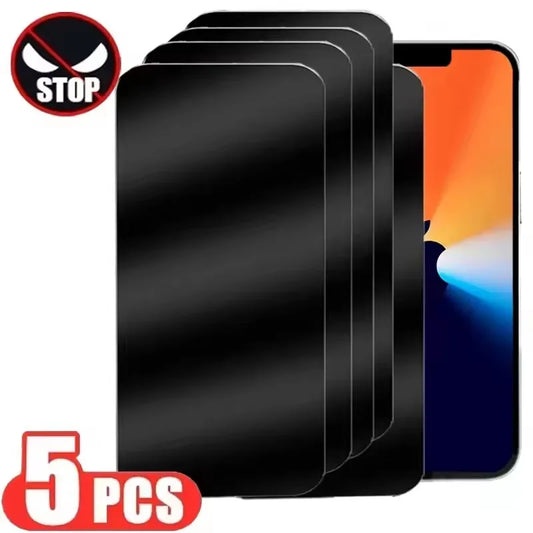 1-5PCS Anti-Spy Glass for iPhone 15 14 13 12 11 17 Pro Max Mini X XS XR 7 8 6 Plus Privacy Screen Protector For iPhone 17 Air 16