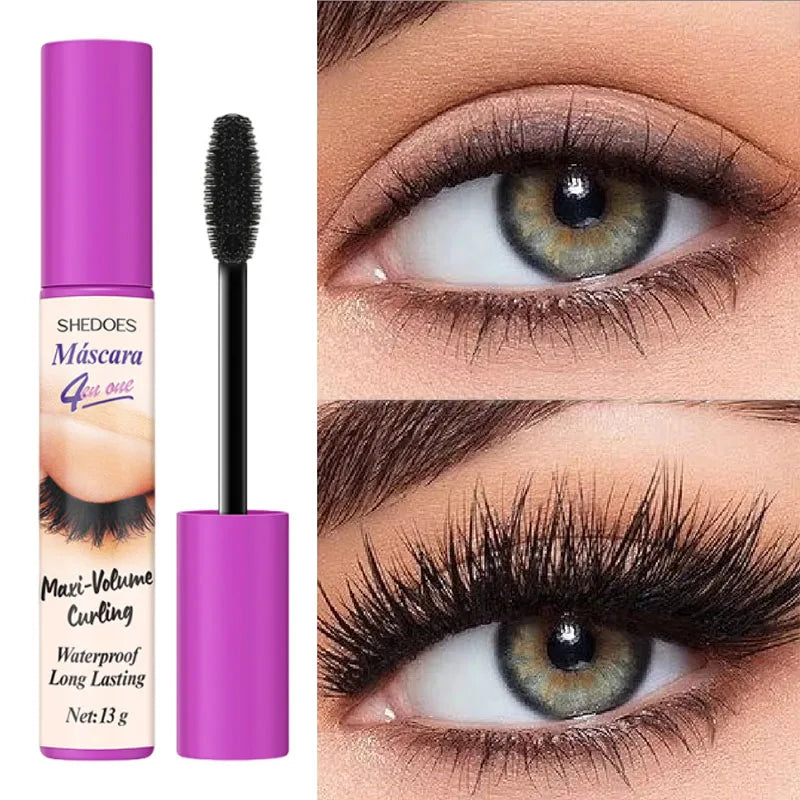 5D Waterproof Mascara Eyelashes Lengthening Long Lasting Silky Lash Black Eyelashes Extension Make Up Beauty Eye Korean Cosmetic