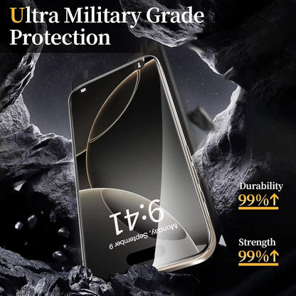 1-5PCS Screen Protector For iPhone 16 17 Pro Max Air 13 11 15 14 Plus 16E 12 Mini XR Xs X 7 8 17promax Protective Tempered Glass