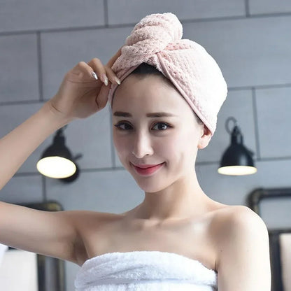 Quick Drying Microfiber Shower Cap Magic Hair Fast Drying Dryer Towel Bath Hat Dry Hair Cap Quick Drying Soft Turban Dry bonnet