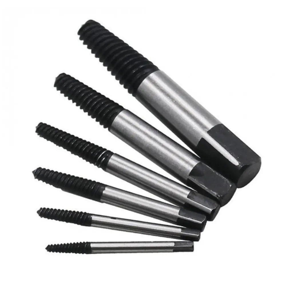 5/6Pcs Screw Extractor Center Drill Bits Guide Set Broken Damaged Bolt Remover Removal Speed Cord Breaker Puller Easy Set