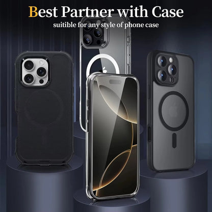 1-5PCS Screen Protector For iPhone 16 17 Pro Max Air 13 11 15 14 Plus 16E 12 Mini XR Xs X 7 8 17promax Protective Tempered Glass