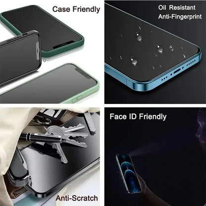 1-5PCS Anti-Spy Glass for iPhone 15 14 13 12 11 17 Pro Max Mini X XS XR 7 8 6 Plus Privacy Screen Protector For iPhone 17 Air 16