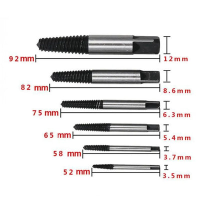 5/6Pcs Screw Extractor Center Drill Bits Guide Set Broken Damaged Bolt Remover Removal Speed Cord Breaker Puller Easy Set