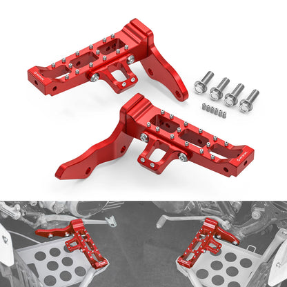 For Banshee 350 NICECNC Extended Wider Foot Pegs ATV For Yamaha Banshee 350 1987-2006 6061-T6 Aluminum 3GG-27411-01-00
