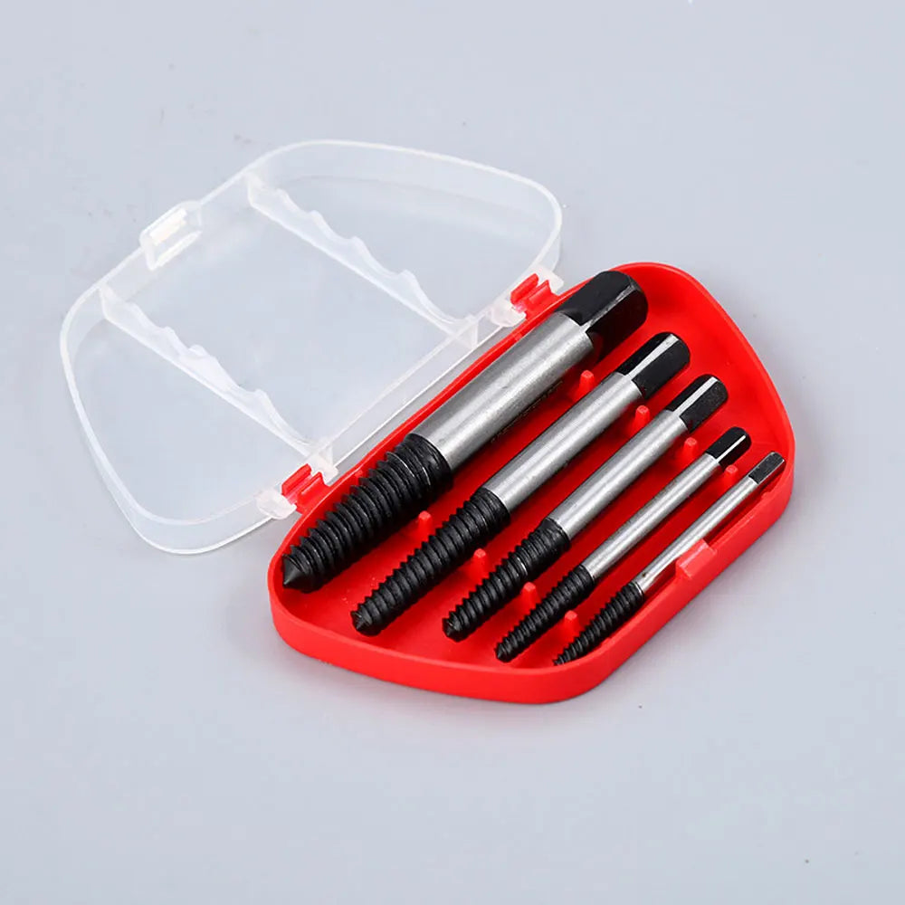 5/6Pcs Screw Extractor Center Drill Bits Guide Set Broken Damaged Bolt Remover Removal Speed Cord Breaker Puller Easy Set