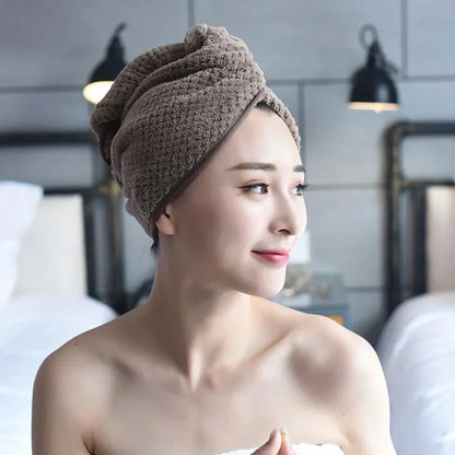 Quick Drying Microfiber Shower Cap Magic Hair Fast Drying Dryer Towel Bath Hat Dry Hair Cap Quick Drying Soft Turban Dry bonnet