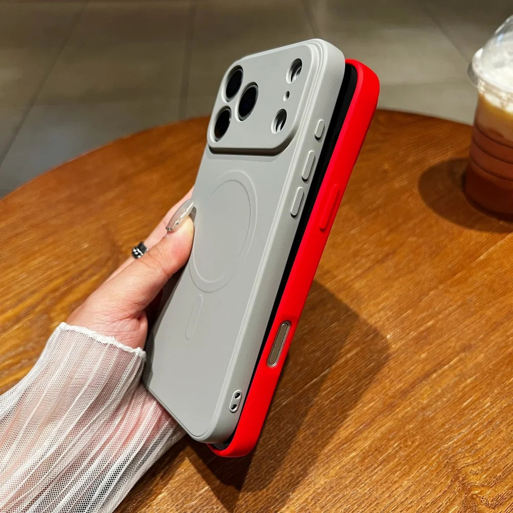 Original Liquid Silicone For Magsafe Phone Case For iPhone 17 Air 16 15 14 13 Mini 12 11 Pro Max 17Pro X XS XR Magnetic Funda