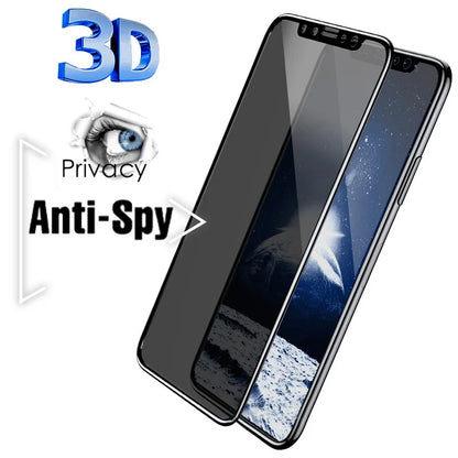 3D Privacy Tempered Glass For iPhone 11 12 14 Pro max 13 mini Anti-spy Screen Protectors For iPhoneX XS XR 6 7 8 plus SE 2020