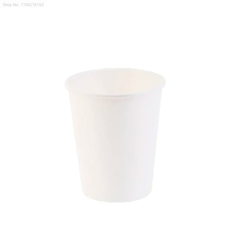 100pcs/pack 6oz 150ml Disposable Paper Cup Office Coffee Cup Paper Cup For Hot Drinking Party Supplies